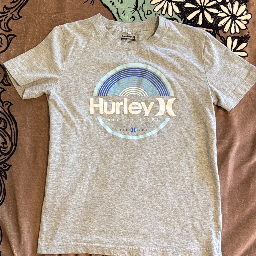 Hurley Blue and Gray Kids Tee